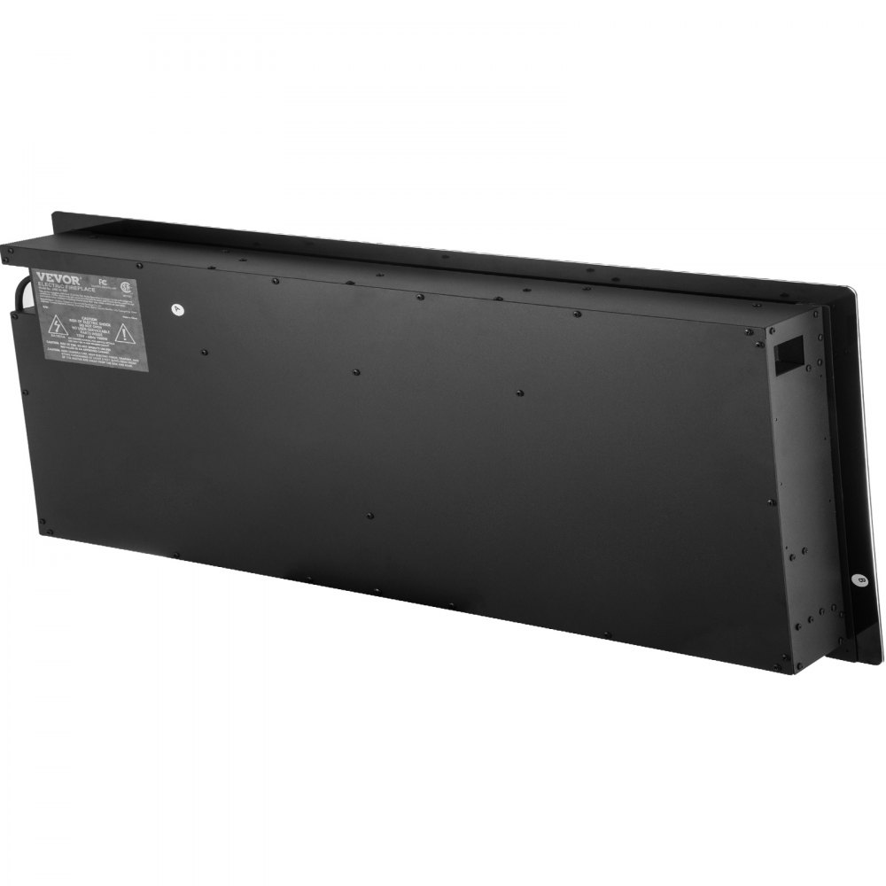 VEVOR Electric Fireplace, 50-inch Recessed and Wall Mounted, Fit for 2 x 4 and 2 x 6 Stud, Adjustable Flame Colors and Speed with Remote Control & Timer, 1500 W, Black