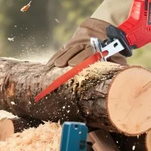 VEVOR Reciprocating Saw Blades, 25 Pack, 6/12 TPI Bi-Metal Reciprocating Saw Blade Set with Universal Shank, Sharp Teeth for Fast and Smooth Cuts, for Wood and Nail-Embedded Wood Demolition, Orange