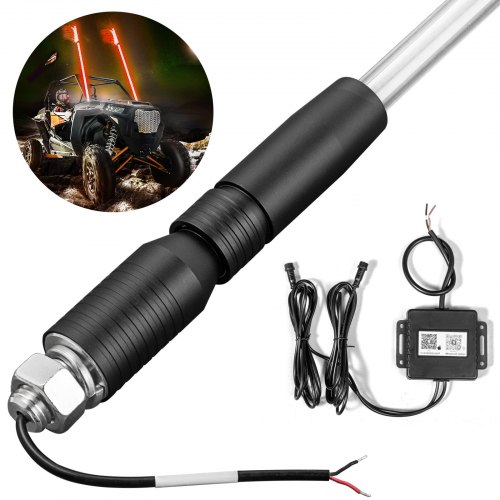 VEVOR 1PC 4FT Led Whip Lights Orange Color Lighted Whips for UTV