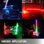VEVOR Led Whip Lights RGB Color Lighted Whips for UTV 5ft Light Whip 1pc Optic Fiber Off-road Whip Bluetooth App Control LED Whips for Sand Dune Buggy UTV ATV Polaris Accessories RZR Jeep