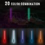 VEVOR led whip lights with 20 color combinations on off-road vehicles.