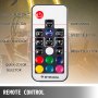 VEVOR led whip lights remote control with color, speed, and brightness selectors.