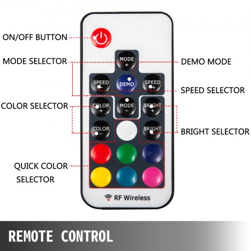 VEVOR 1PC 6FT 360°Spiral LED Whip Lights RGB Color Lighted Whips for UTV ATV 21 Modes,20 Colors,5 Levels,Weatherproof,Off-Road Whip RF Wireless Remote for UTV ATV Polaris Accessories RZR