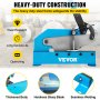 VEVOR Hand Plate Shear 8", Manual Metal Cutter Cutting Thickness1/4 Inch Thick Max, Metal Steel Frame Snip Machine Benchtop 7/16 Inch Rod, for Shear Carbon Steel Plates and Bars