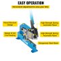 VEVOR hand plate shear with high-strength spring and manganese steel blade.