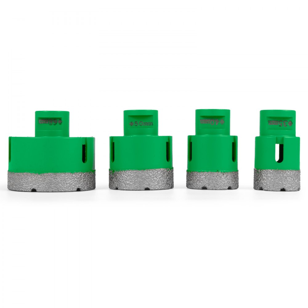 4 PCS Diamond Hole Saw Set Drill Core Bits M14 35/40/50/68mm
