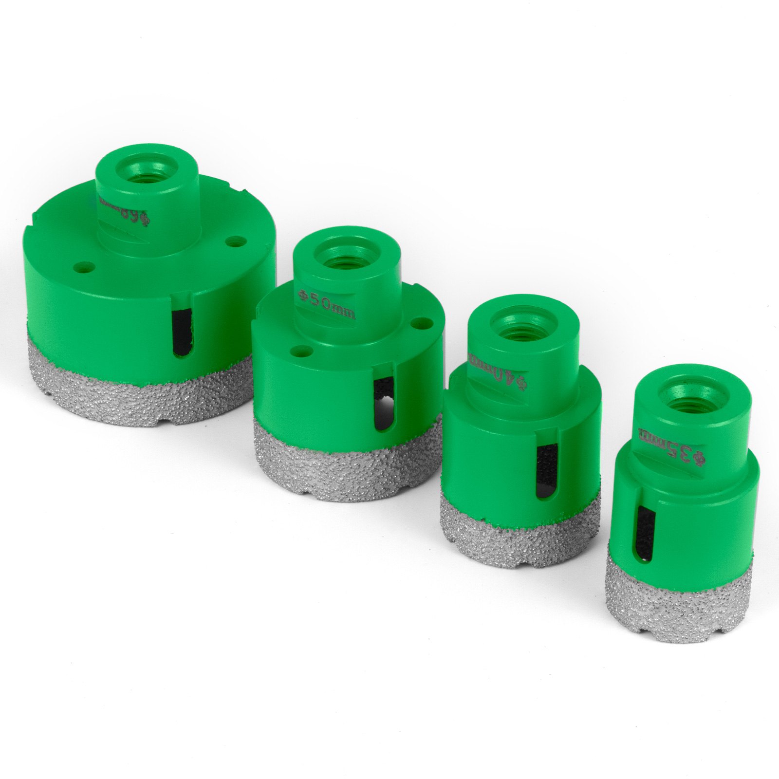 4 PCS Diamond Hole Saw Set Drill Core Bits M14 35/40/50/68mm