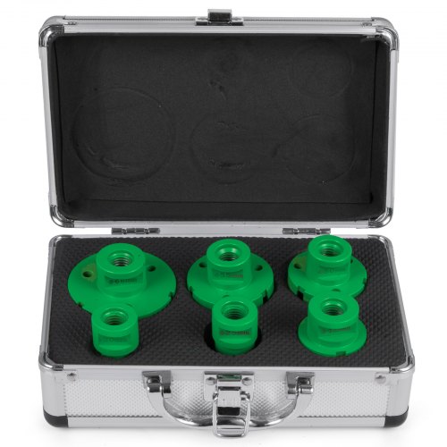 VEVOR 6PCS Diamond Holesaw Set Diamond Drill Core Bits, M14 20/35/38/43/50/60MM Hole Saw Cutter Drill Bits, M14 thread Point-Accurate Drilling for Tiles Ceramic Granite