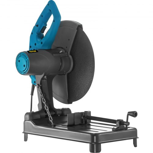 VEVOR Metal Chop Saw, 14"/355 MM Blade Diameter Cut Off Saw, 2200W 3900RPM Steel Cutting Machine, 0-45° Adjustable Dry Cut Chop Saw, Max Rectangle Metal Pipe 4.7"/120 MM Miter Saw For Cutting Metal