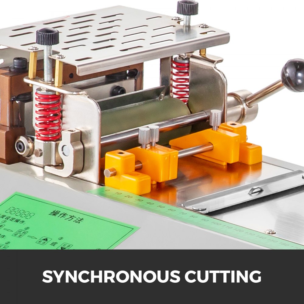 Textile Ribbon Cutting Machine Cold Automatic Tube Tape Cutter 100mm Width