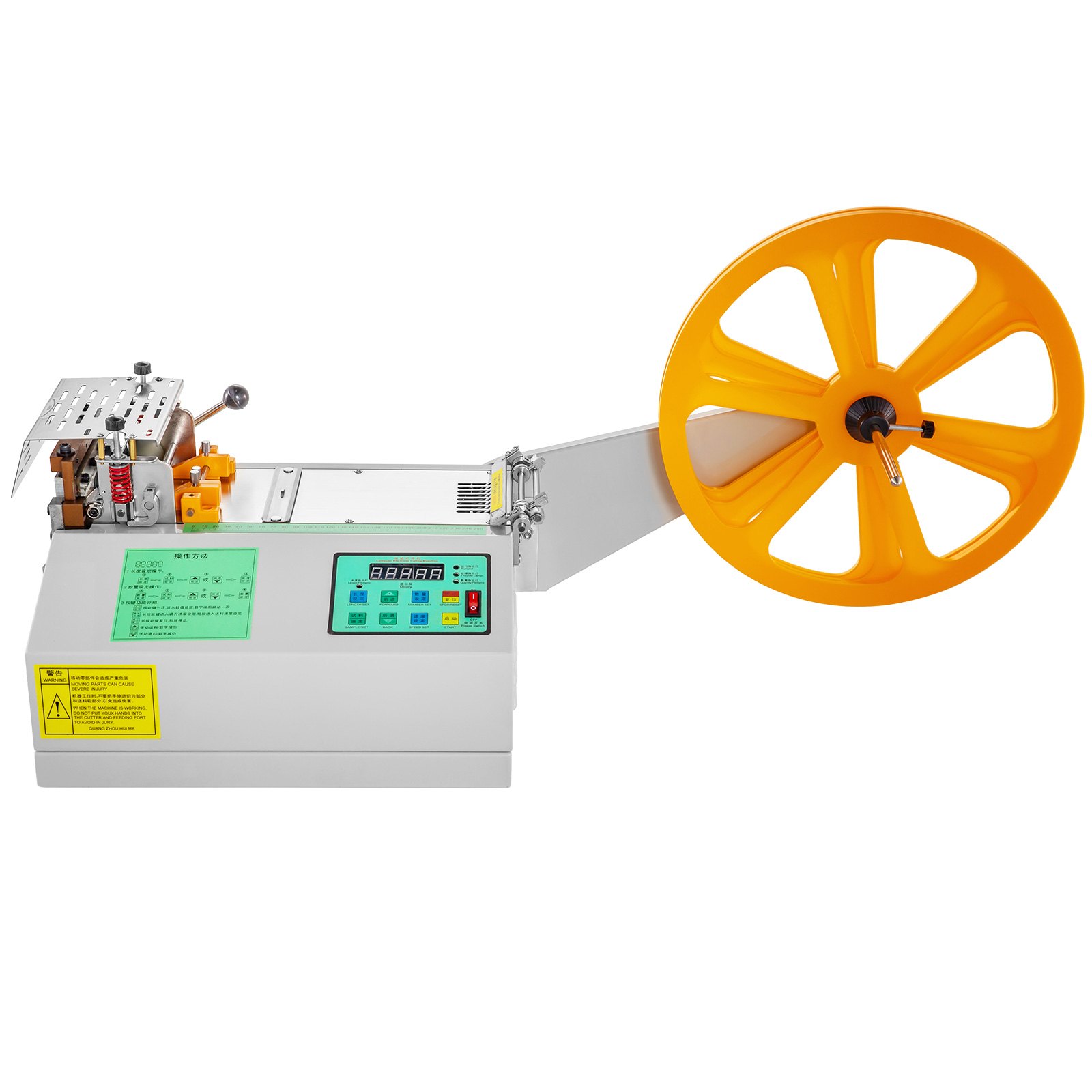 Textile Ribbon Cutting Machine Cold Automatic Tube Tape Cutter 100mm Width