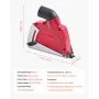 VEVOR Cutting Dust Shroud for Angle Grinders, Universal 4-5 in Angle Grinder Dust Shroud with 6 Clamping Washers, Adjustable Cutting Depth, Connect to Vacuum Cleaner, for Wood Concrete Wall Stone
