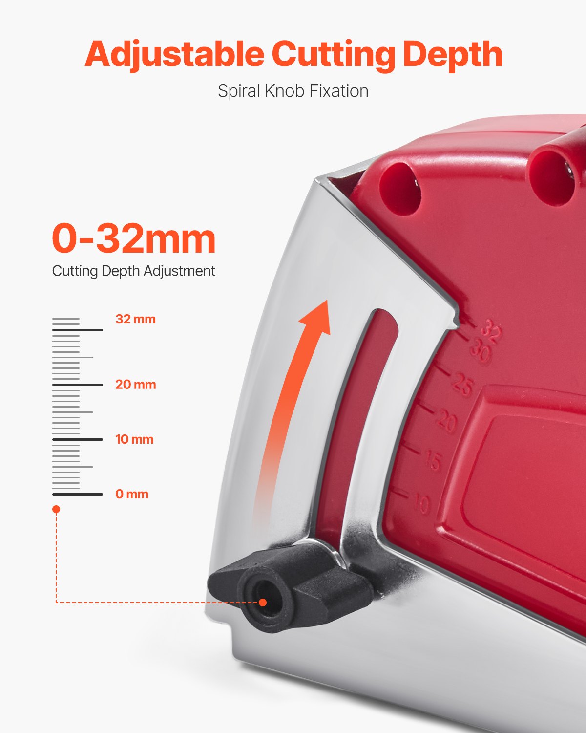 VEVOR Cutting Dust Shroud for Angle Grinders, Universal 4-5 in Angle Grinder Dust Shroud with 6 Clamping Washers, Adjustable Cutting Depth, Connect to Vacuum Cleaner, for Wood Concrete Wall Stone