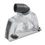 VEVOR Cutting Dust Shroud for Angle Grinders, Universal 4-5 in Angle Grinder Dust Shroud with 6 Clamping Washers & 5 in Diamond Grinding Cup Wheel, Adjustable Cutting Depth, Connect to Vacuum Cleaner