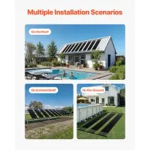 Solar Pool Heater 4 x 10 Foot Aboveground & Inground Pool Heating System
