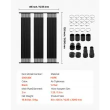 Solar Pool Heater 4 x 10 Foot Aboveground & Inground Pool Heating System