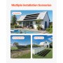 VEVOR Solar Pool Heater 1235 x 7340mm Aboveground & Inground Pool Heating System