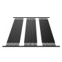 Calentador solar para piscina VEVOR, panel solar de HDPE de 1,2 x 3 m (4 unidades), duradero y resistente a la intemperie, con accesorios completos, panel solar universal para piscinas que eleva la temperatura del agua, para piscinas elevadas y enterradas.