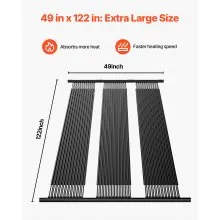 Solar Pool Heater 4 x 10 Foot Aboveground Pool Heating System( 4 Panels)