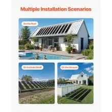 Solar Pool Heater 4 x 10 Foot Aboveground Pool Heating System( 4 Panels)