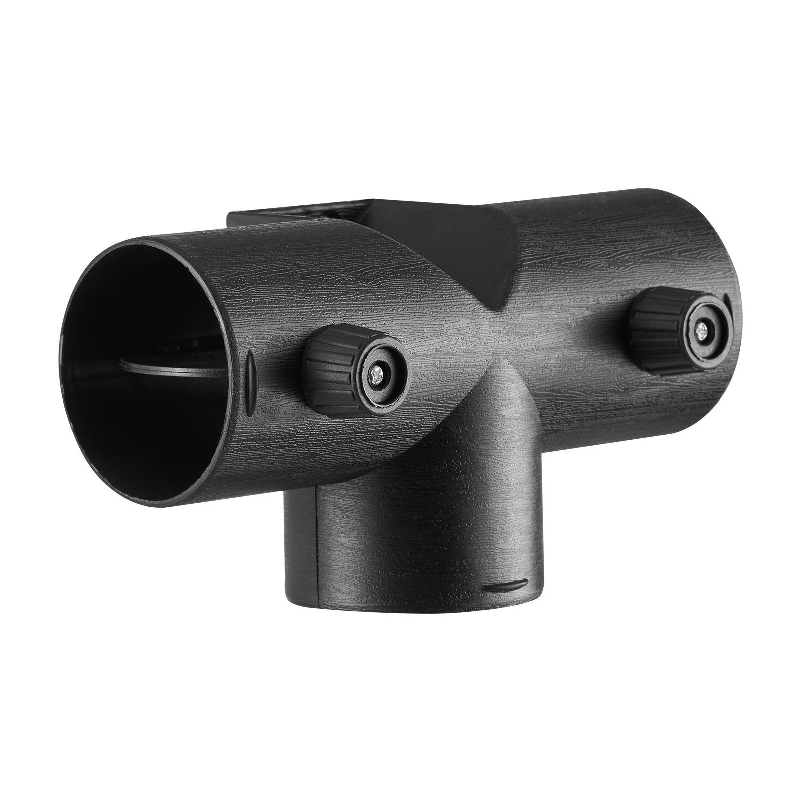 VEVOR Diesel Heater Connector, 2.32 inch Diesel Heater Duct Connector Accessories, T-shape 3 Way Air Vent Connectors with 2 90° Rotatable Valves, Black Joint Connectors for 2KW Diesels Heaters