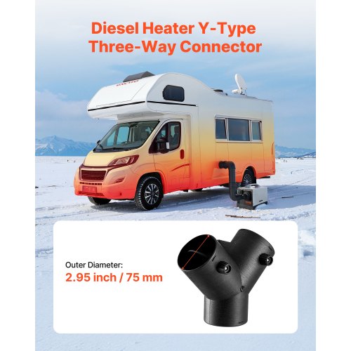 KINCJON 75mm Autoheizung Ersatzsätze Luft Diesel Standheizung Kanalrohr Entlüftu KINCJON 75mm Autoheizung Ersatzsätze Luft Diesel Standheizung Kanalrohr Entlüftu