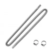 VEVOR Exhaust Hose 77.95 inch Diesel Heater Flexible Exhaust Pipe with 2 Clamps