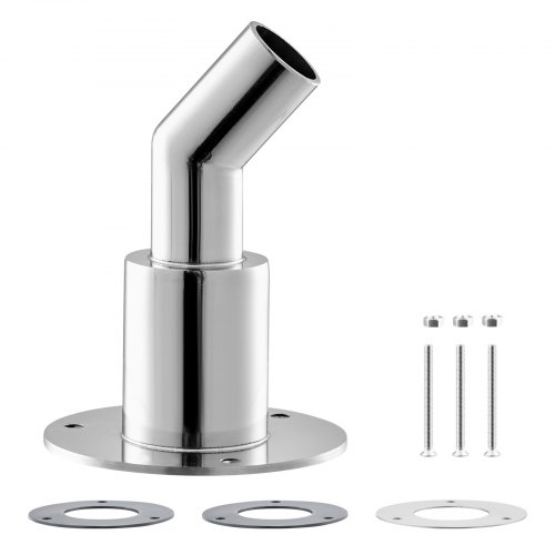 24mm OD Hull Exhaust Skin Fitting 316 Stainless Steel Mirror