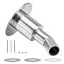 VEVOR Thru Hull Exhaust Skin Fitting, 24mm Diesel Heater Exhaust Skin Fitting, Elbow Hull Exhausts Pipe Socket Replacement with Screw, Nuts & Gasket for 2KW 5KW 8KW Diesel Heaters, 316 Stainless Steel