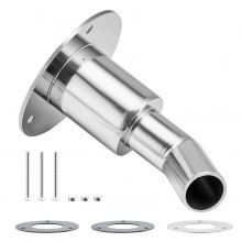 VEVOR Thru Hull Exhaust Skin Fitting 0.94 inch Elbow Thru Hull Exhaust Skin Part