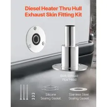 VEVOR Thru Hull Exhaust Skin Fitting 0.94″ Straight Thru Hull Exhaust Skin Part
