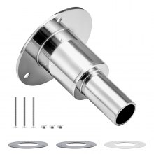 VEVOR Thru Hull Exhaust Skin Fitting 0.94″ Straight Thru Hull Exhaust Skin Part
