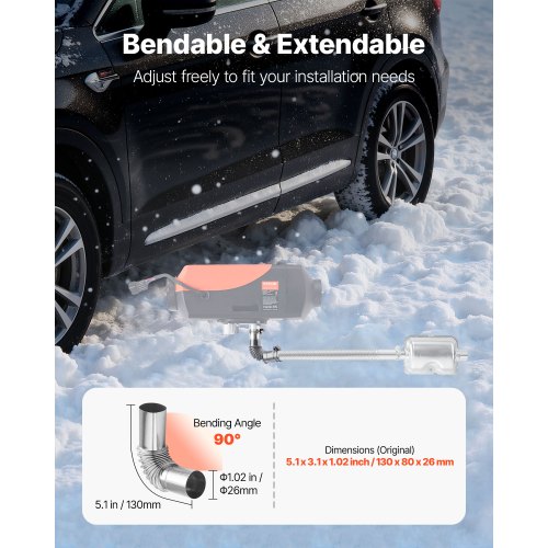 Conectores De Tubo De Escape Para Calentador Diésel - Acero Inoxidable 304, 24 Mm, Con Abrazaderas