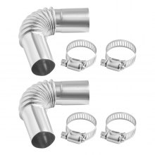 VEVOR Exhaust Pipe Tube Elbow Connector 0.98 inch Diesel Heater Exhaust Elbow