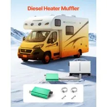 VEVOR Diesel Heater Muffler 0.94 inch Generator Silence with Clamps & Screws