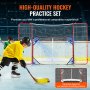 VEVOR Hockey Goal with Backstop and Targets Street Outdoor Steel Hockey Net 72"