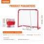 VEVOR Youth Street Hockey Net Indoor Outdoor Steel Hockey Goal for Children 54"x44