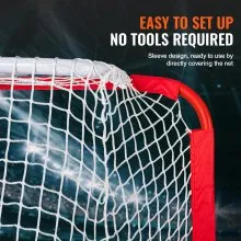 VEVOR Youth Street Hockey Net Indoor Outdoor Steel Hockey Goal for Kids 54"x44"