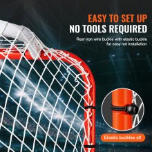 VEVOR Street Hockey Net Indoor Outdoor Steel Hockey Goal Set 72"x48