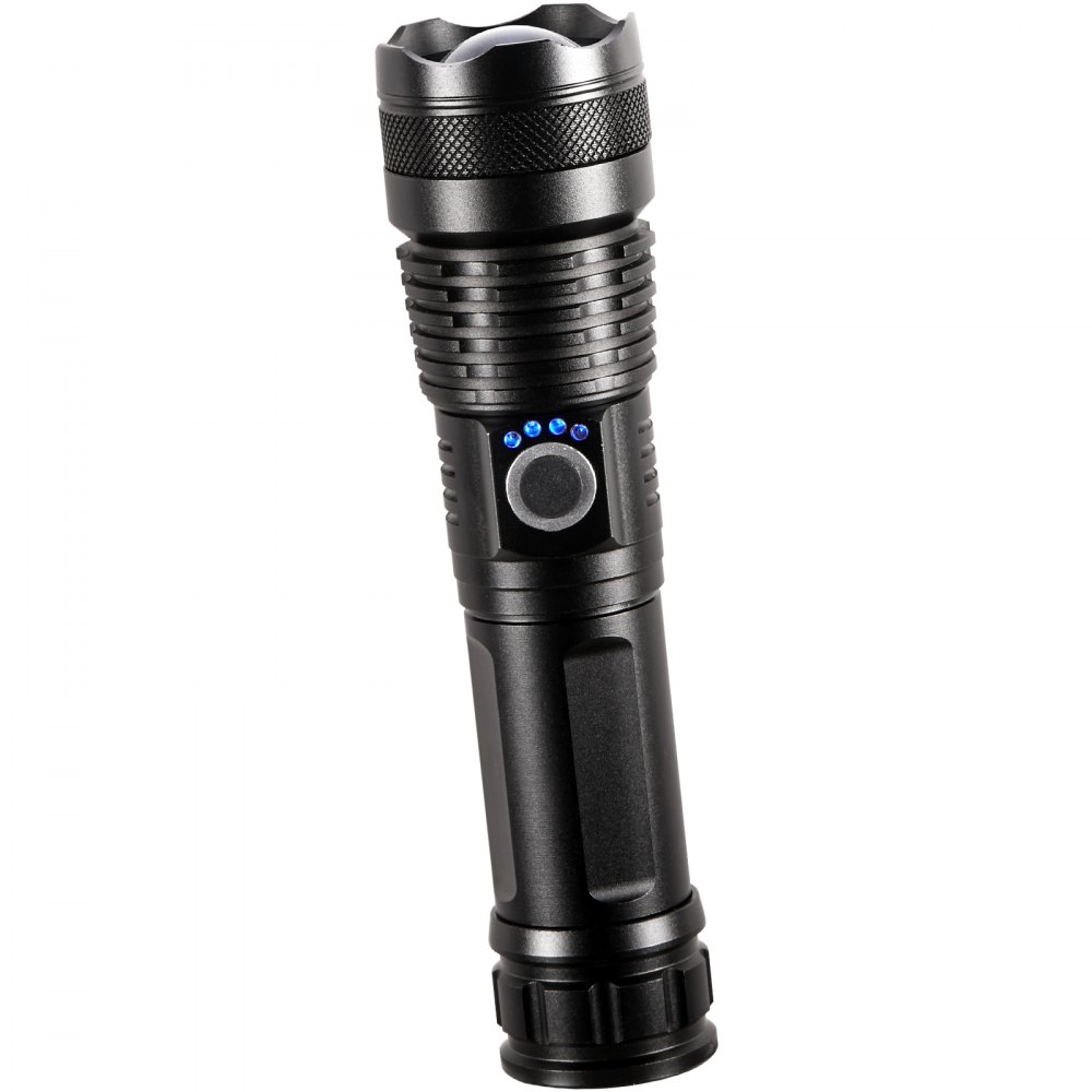 VEVOR 10000 Lumen High Lumens Flashlight, 5 Lighting Modes Rechargeable, IPX4 LED Waterproof Flashlight, Powerful aluminum alloy Handheld Flashlight for Camping Hiking Biking Fishing Night Running