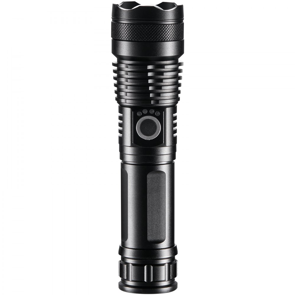 VEVOR 10000 Lumen High Lumens Flashlight, 5 Lighting Modes Rechargeable, IPX4 LED Waterproof Flashlight, Powerful aluminum alloy Handheld Flashlight for Camping Hiking Biking Fishing Night Running