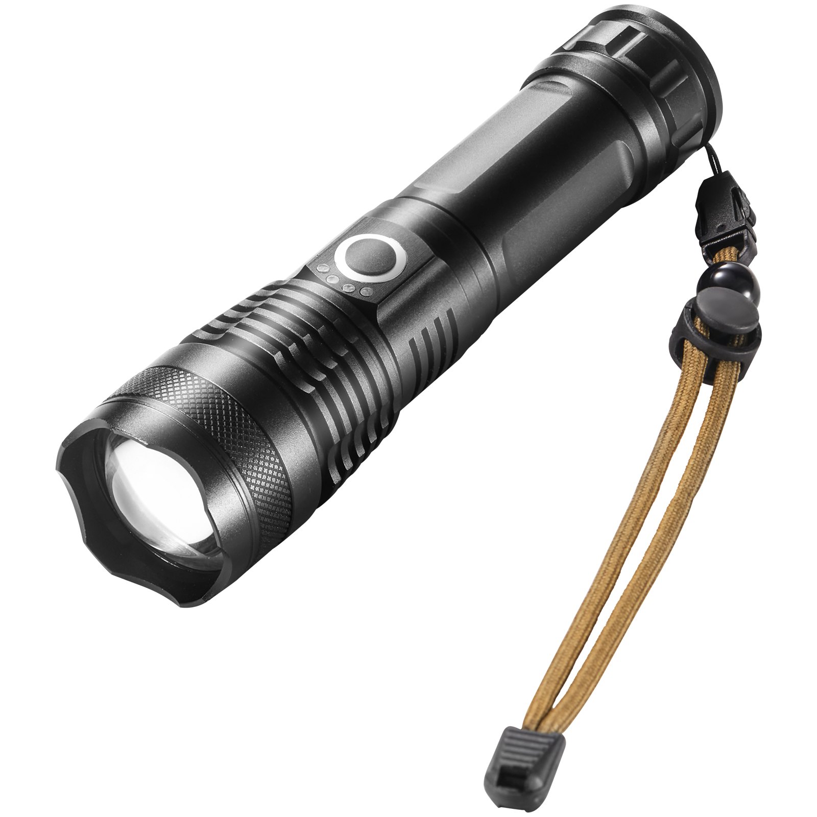 VEVOR 10000 Lumen High Lumens Flashlight, 5 Lighting Modes Rechargeable, IPX4 LED Waterproof Flashlight, Powerful aluminum alloy Handheld Flashlight for Camping Hiking Biking Fishing Night Running