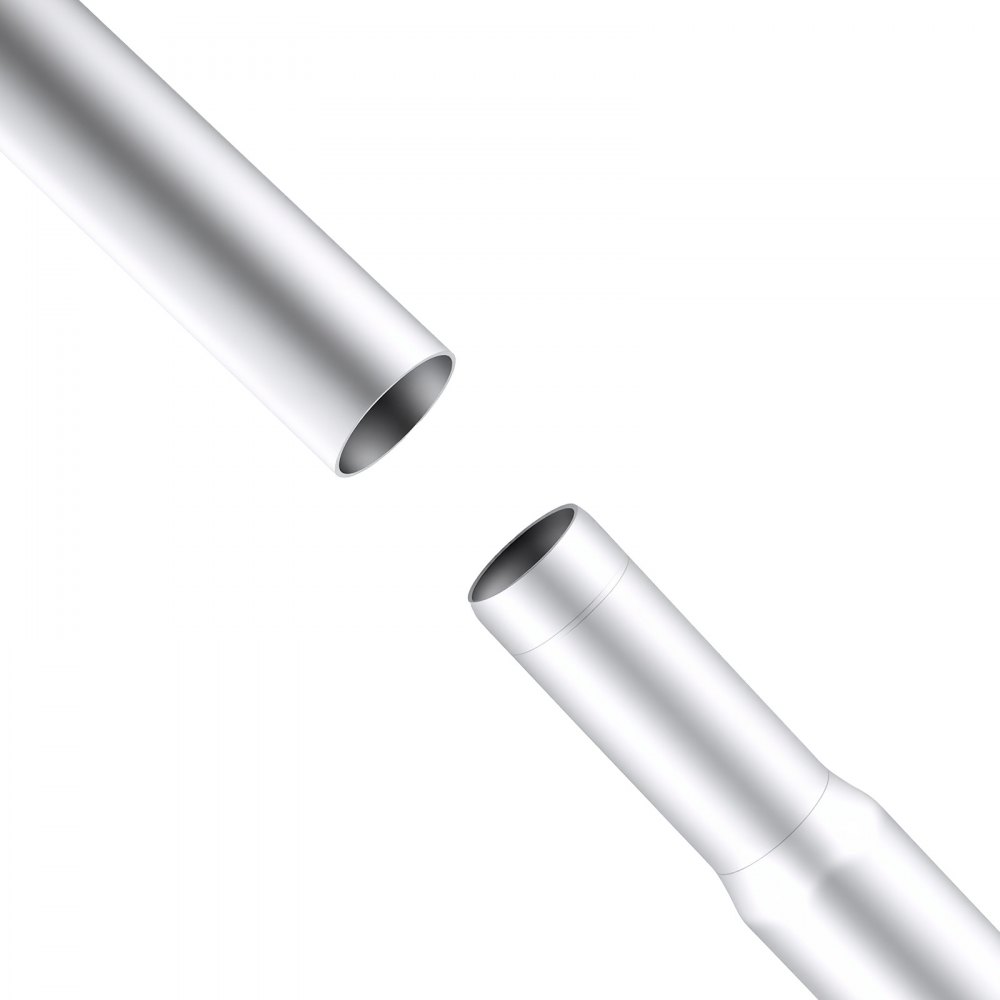 VEVOR Flag Pole, 25ft Heavy Duty Sectional Flagpole Kit for Outside House In Ground, Extra Thick Outdoor Aluminum Flagpole Kit with 3x5 American Flag for Yard, Residential or Commercial Use, Silver