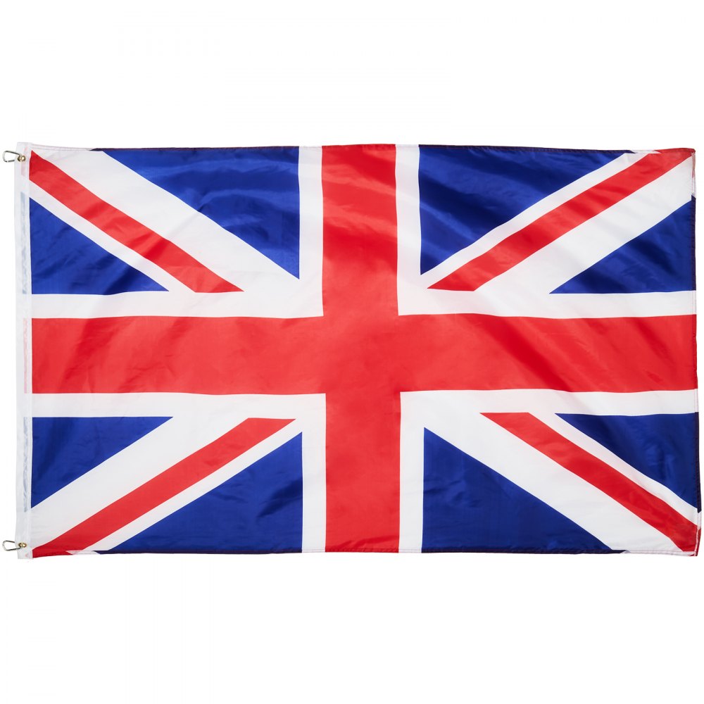 VEVOR 20FT Telescopic Flagpole Kit, Heavy Duty Aluminum Alloy Flag Pole Kit in Ground for Outside, 3 Display Modes Flagpole with Professional Accessories, British Flag, Black