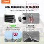 VEVOR 20FT Telescopic Flagpole Kit Heavy Duty Aluminum Flag Pole British Black