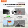 VEVOR 20FT Telescopic Flagpole Kit Heavy Duty Aluminum Flag Pole German Black