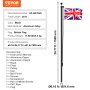 VEVOR 25FT Detachable Flagpole Kit Heavy Duty Aluminum Flag Pole British Black