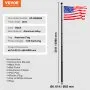 VEVOR 20FT Telescoping Flag pole Kit, Heavy Duty Aluminum Alloy in Ground Flag Poles for Outside, 3 Display Modes Flagpole with 3x5 American Flag, Professional Accessories, Black
