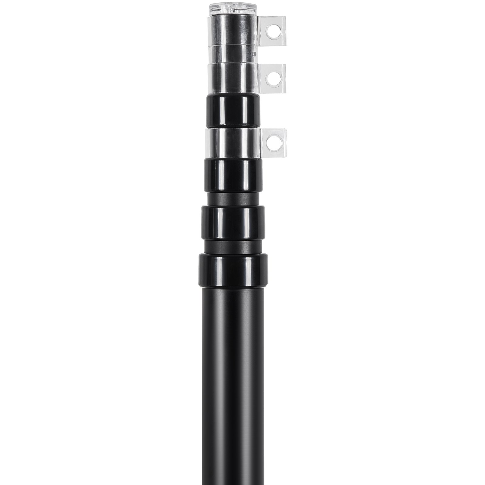 VEVOR 20FT Telescoping Flag pole Kit, Heavy Duty Aluminum Alloy in Ground Flag Poles for Outside, 3 Display Modes Flagpole with 3x5 American Flag, Professional Accessories, Black