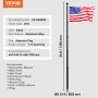 VEVOR 25FT Telescoping Flag pole Kit, Heavy Duty Aluminum Alloy in Ground Flag Poles for Outside, 3 Display Modes Flagpole with 3x5 American Flag, Professional Accessories, Black
